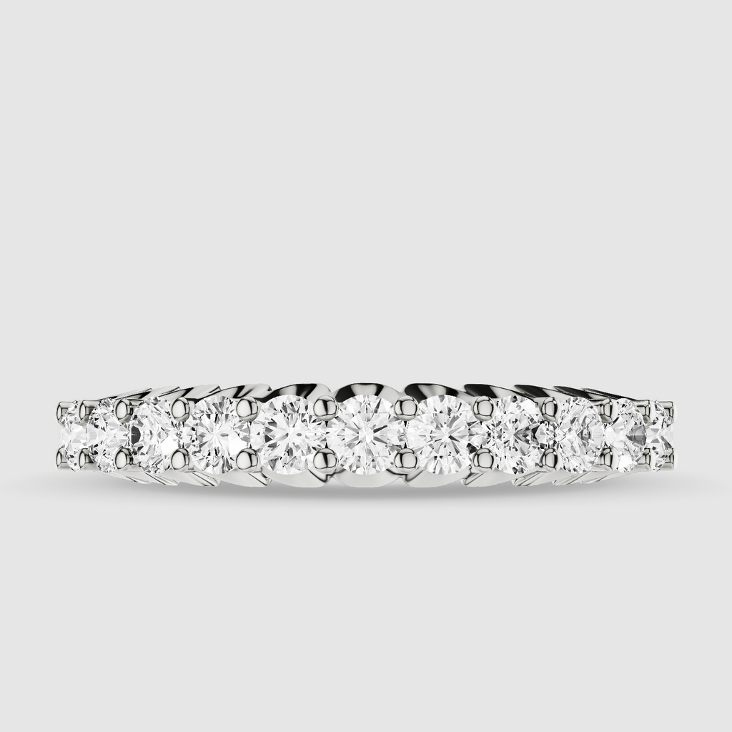 Celia Lab Grown Diamond Half Eternity Band - Round – Diamond Chemistry